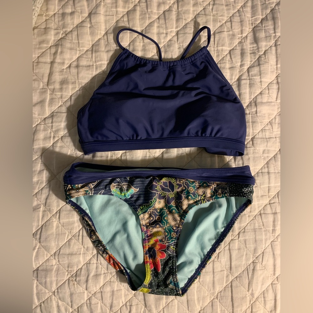 Prana Dark Blue Bikini Top XS
